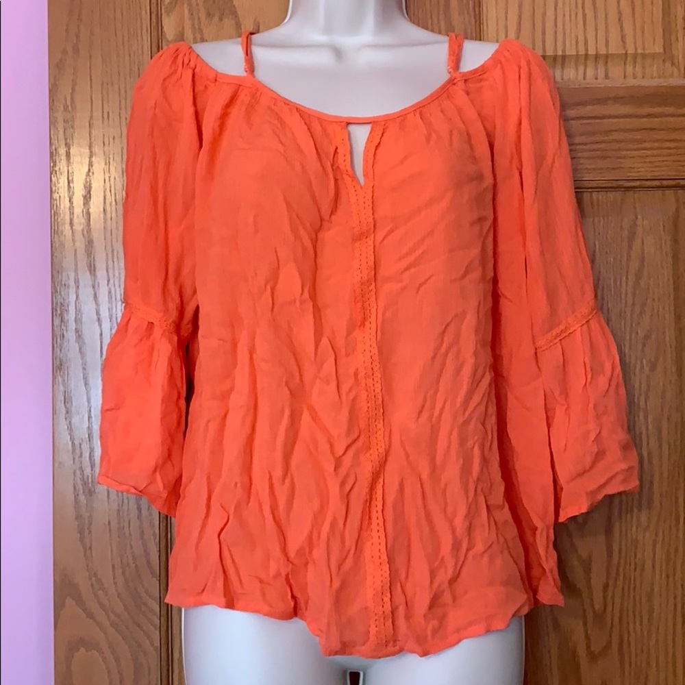 Orange blouse